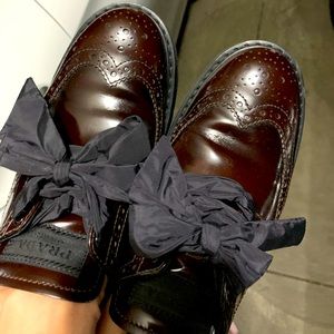 Prada Lace-Up Leather Shoes
